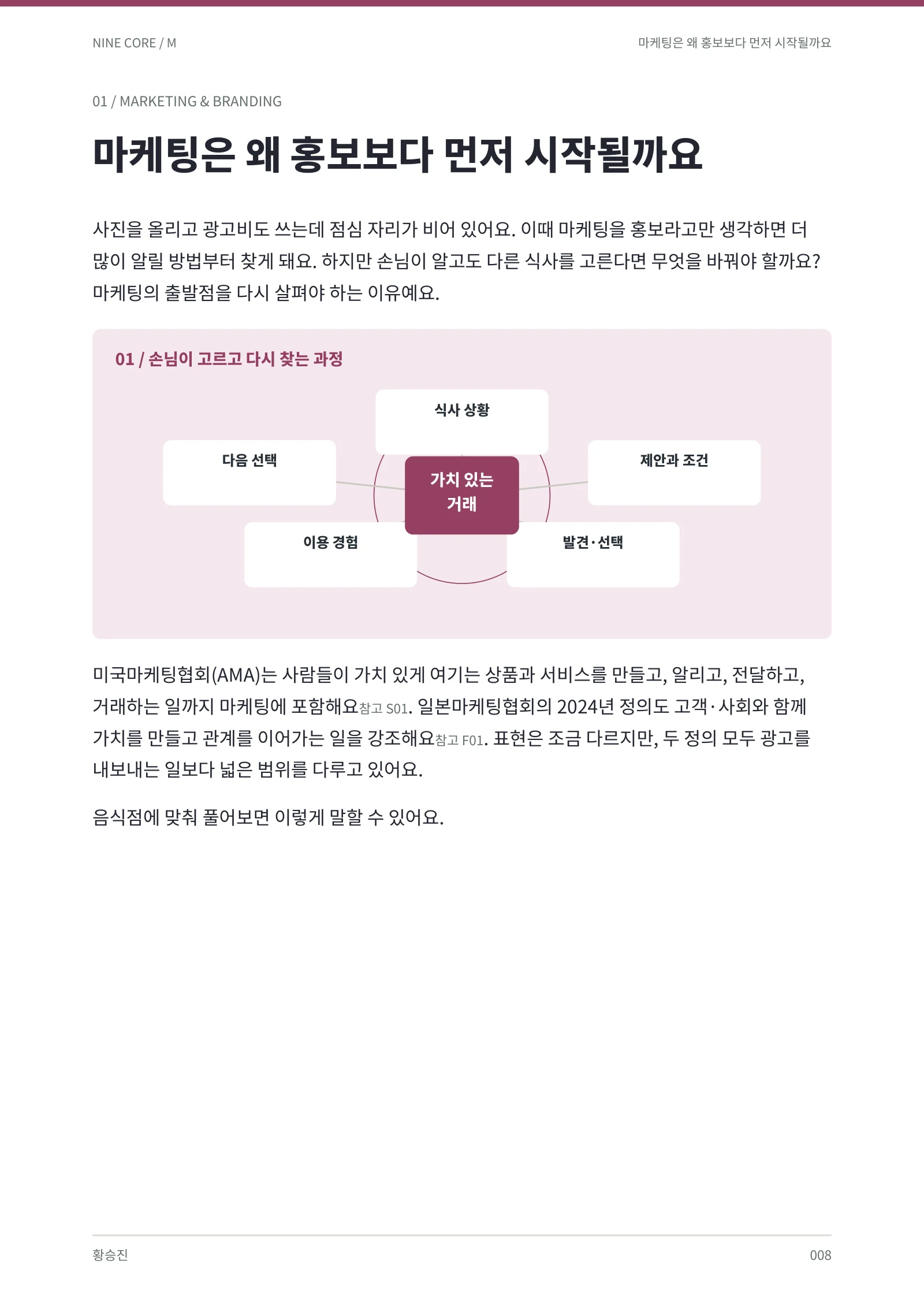 마케팅이 홍보보다 넓은 이유 · 본책 8쪽